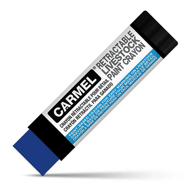 crayon de color azul para ganado